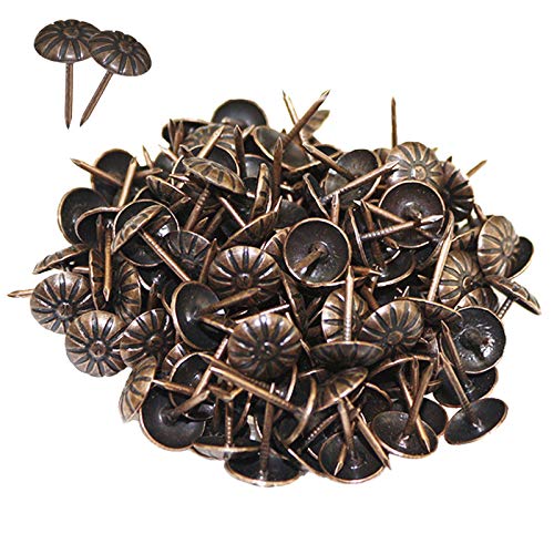 500 Piezas Uñas Decorativas de Bronce Uñas de sofá Antiguas Tachuelas para Muebles para La Decoración Casera de Los Muebles Sofá Sillas Armarios Cuero Mesa De Madera