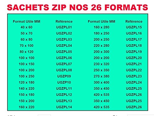 500 zip bolsas de cierre 100 x 150 mm 10 x 15 cm de grado alimentario bolsas, de muestreo - con las normas europeas - 50 micras