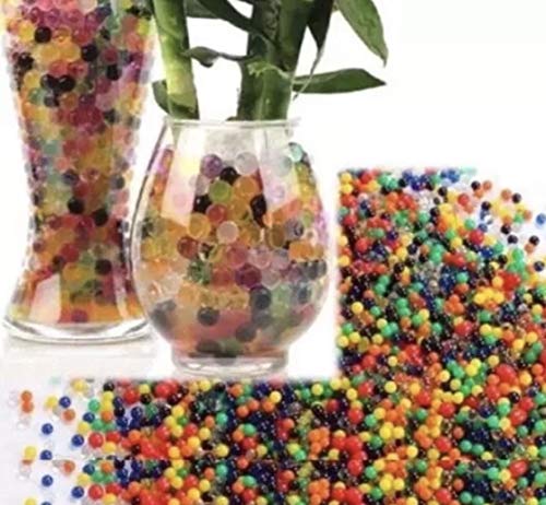 5000 Perlas de Cristal de Gel de Color Aguamarina Que se expanden y absorben de gelatina, increíbles Bolas de jarrón de decoración Orbeez, Bolas mágicas de Crecimiento para decoración del hogar