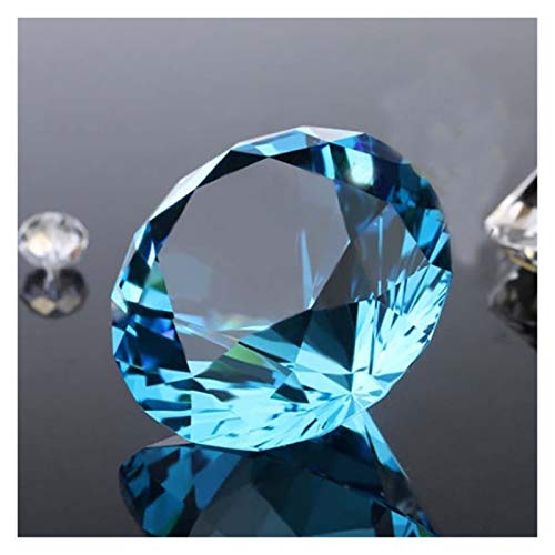 50mm 1pc / 10pcs Fiesta de Bodas Regalos pisapapeles de Cristal Artesanía Decoración Adornos Aquamarine de Cristal de Diamante (Color : Aquamarine, Size : 1pc)
