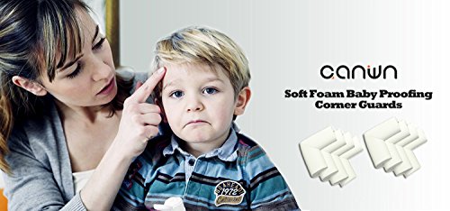 [8 Piezas] Protectores de Esquinas para Bebes y Niños,Canwn Espuma Suave Protectores de Seguridad para Mesas Esquina y Aualquier Tipo de Muebles Anti-colisión Esquineras Cojines Protectores