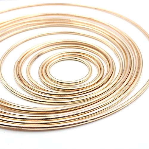 A+ 14 Piezas Aros de Metal, Anillos de Metal Aros, para Manualidades de Bricolaje, Pulseras, Colgantes, Tobilleras, Amantes de la Artesanía, Accesorios Muy Populares