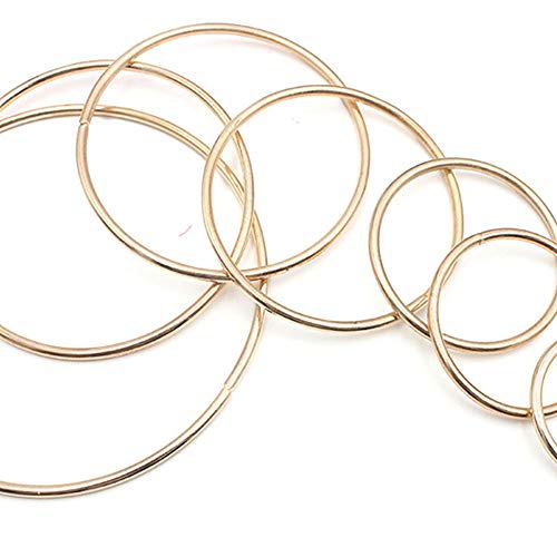 A+ 14 Piezas Aros de Metal, Anillos de Metal Aros, para Manualidades de Bricolaje, Pulseras, Colgantes, Tobilleras, Amantes de la Artesanía, Accesorios Muy Populares