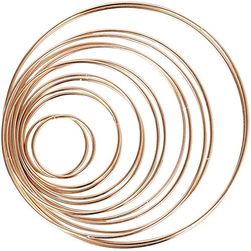 A+ 14 Piezas Aros de Metal, Anillos de Metal Aros, para Manualidades de Bricolaje, Pulseras, Colgantes, Tobilleras, Amantes de la Artesanía, Accesorios Muy Populares