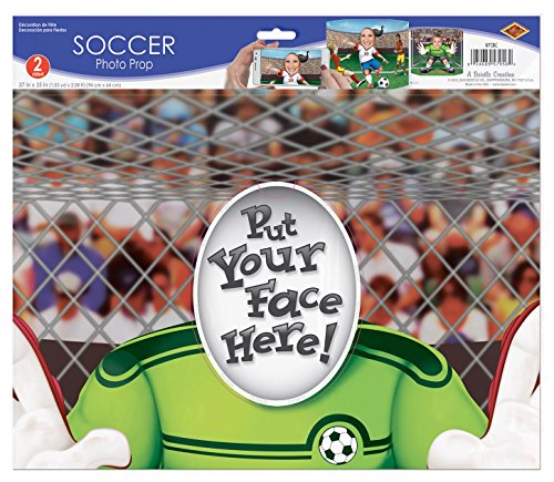 A Beistle Creation 57956 Fútbol Fotos Prop, Papel, multicolor