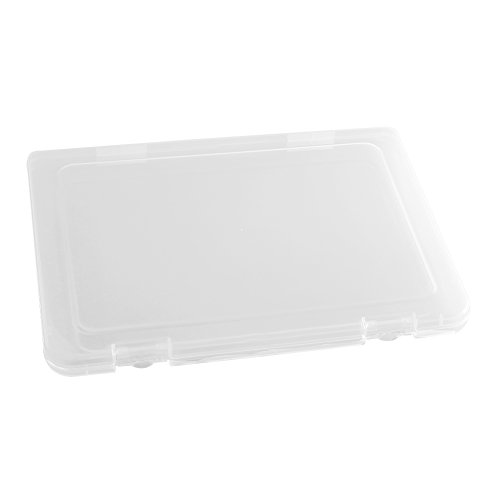 A4 caja de archivo organizadores cajas de caja de almacenamiento Caja de cajas de archivo de pl¨¢stico transparente,fuentes de oficina, portadocumentos, organizador del almacenaje de pl¨¢stico(1PCS)