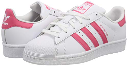 Adidas Superstar J, Zapatillas de Gimnasia Unisex Adulto, Blanco (FTWR White/Clear Pink/Clear Pink FTWR White/Clear Pink/Clear Pink), 36 EU