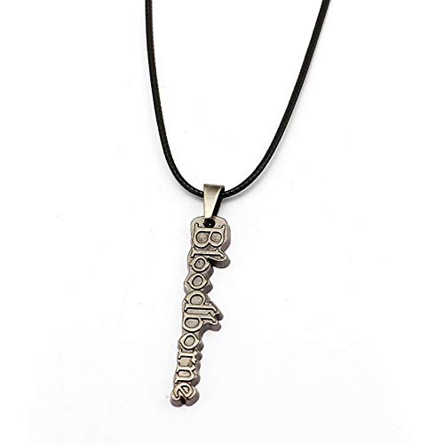AdorabFruit Présent Pendentif Collar de Cadena de Cuero Bloodborne Source Curse Old Hunter Vintage Metal Colgante Collar (Metal Color : 2)