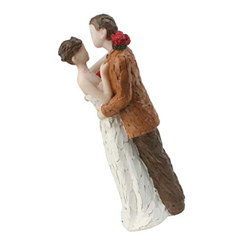 Adornos de Torta Palillos de Pastel Figurilla de Torta Muñeca de Resina Novio Novia Perfecto para Muchas Celebraciones Y Bodas - D