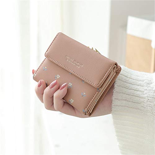 AEM, Monedero de Cuero para Mujer, Bolsillo, Cartera de Mano para Mujer, Tarjetero Corto para Mujer, Cartera para niñas, Monedero, Pasta de Frijoles