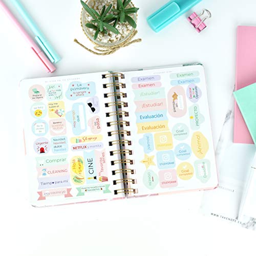 Agenda 2021 Vicky - Semana Vista - 224 Páginas - Tamaño A6-12,5 x 17 cm- Takenote Agendas