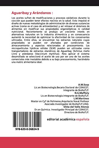 Aguaribay y Arándanos :: principios activos como aditivos alimentarios en aceites