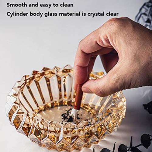 AILI Creativo Ceniceros Bandeja Cenicero Cristal Ceniza de Cigarrillo Bandeja Moderna, for los Fumadores Grandes Titular de Ceniza del hogar decoración de la Sala de Estar Ceniceros Portátiles