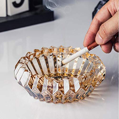 AILI Creativo Ceniceros Bandeja Cenicero Cristal Ceniza de Cigarrillo Bandeja Moderna, for los Fumadores Grandes Titular de Ceniza del hogar decoración de la Sala de Estar Ceniceros Portátiles