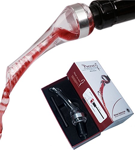 Aireador de Vino Decantador de Vino - ASOG Oxigenador de Vino Vertedor de Vino Profesional de Acero inoxidable Decantador Rápido Accesorios de Vino Fiesta Regalo Rerfecto