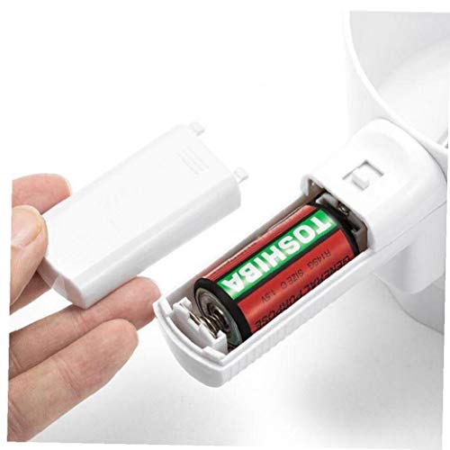 Aisoway Herramientas Forma de la Taza plástica Handheld eléctrico Tamiz de la harina tamiz mecánico Tamiz Harina Harina de repostería para Hornear colador doméstico