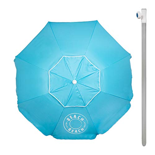 Aktive 62166 - Sombrilla de playa azul diámetro 200 cm UV5O Beach