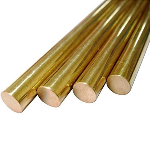 Al-Mg soldadura Varillas de soldadura al arco de electrodos de barra 15-32mm Longitud 200 mm Latón barra redonda de Rod redondo sólido alambrón palillo de oro for la reparación de soldadura Soldadura