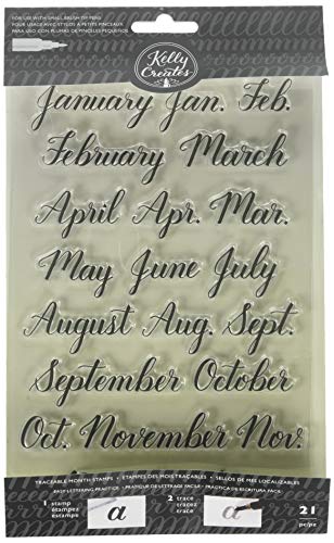 American Crafts Sellos trazables Meses Kelly Creates