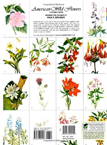 American Wild Flowers Coloring Book (Dover Nature Coloring Book)