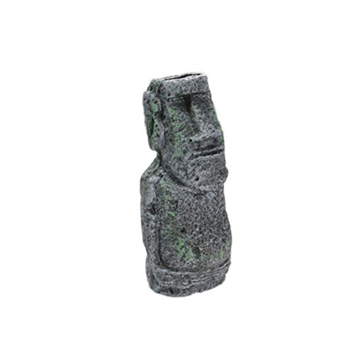Amosfun Ornamento de Escritorio de Pascua Isla de Pascua Estatua de Resina Acuario decoración Accesorio pecera (tamaño-s)