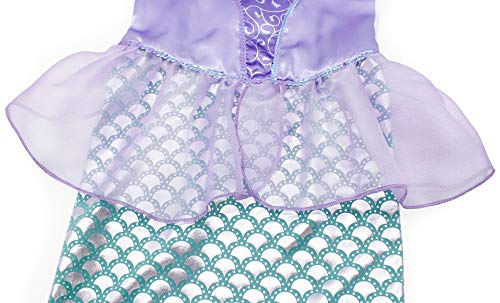 AmzBarley Disfraz sSirenita Niña Fiesta Princesa Sirena Vestido Ropa Niña Cumpleaños Accesorios Cosplay Halloween Navidad Carnaval Bautizo 5-6 Años