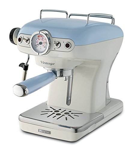 Ariete 1389 Azul-Cafetera espresso vintage, color, 900 W, 0.9 litros, plástico