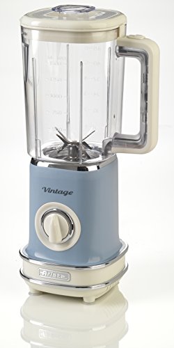 Ariete 568/05 Batidora de vaso vintage, 500 W, 1.5 litros, plástico, 2 Velocidades, Azul