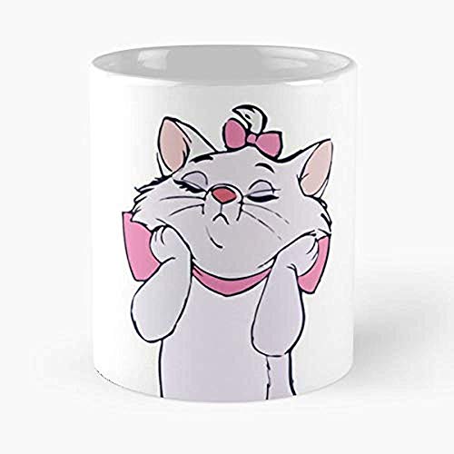 Aristocat Aristogatos Marie Sassy Tazas De Café Taza de cerámica exclusiva de la novedad para los días de fiesta 11 oz.