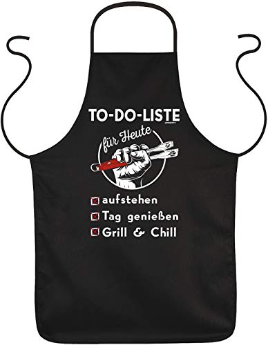 Art & Detail Shirt Kittel – to-Do-Liste aufstehen Tag genießen Grill & Chill – Delantal con texto