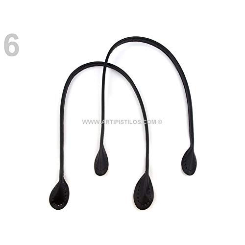 Artipistilos® Asas Para Bolso - Largo: 60 Cms. Ancho: 1.4 Cms, Negro - Asas