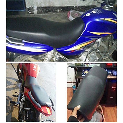 Asiento banco funda para Bikes Moto Asiento banco antideslizante universal Negro 90 × 70 cm