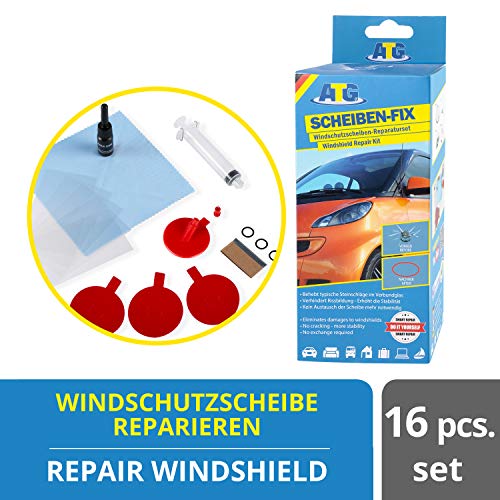 ATG Kit de reparacion de parabrisas - repara cristal grietas, roturas, arañazos - Reparacion lunas coche