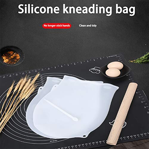 Auplew - Bolsa de masa para amasar, multifuncional, para almacenamiento de alimentos, mezclador versátil, recipiente para hornear de primera calidad, herramienta de cocina, pastelería