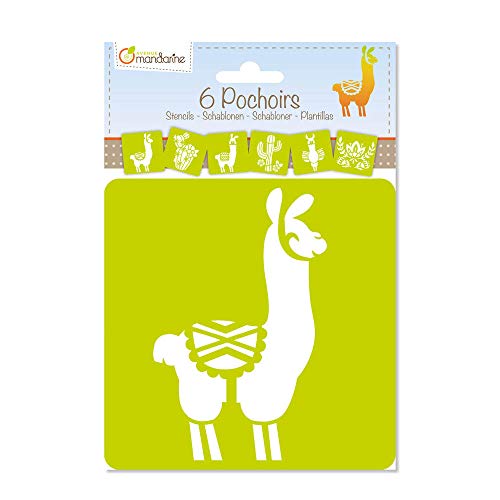 Avenue Mandarine Llama and Cactus - Juego de plantillas