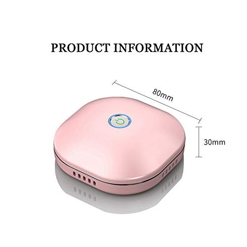AZCSPFALB Purificador de Aire Portátil Reutilizable Sin Contaminación Secundaria Carga USB, Purificador de Aire con Ozono, Purificador Silencioso para Nevera, Lavadora, Armario,Taquilla, Coche