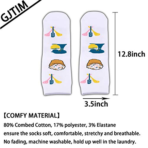 Baker Gift - Calcetines para hornear, diseño de panadería Blanco Hornear el mundo M