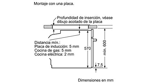 Balay Horno 3CB5351N0 MULTIFUNCION 45CM Cristal Aq, 47 litros, Negro