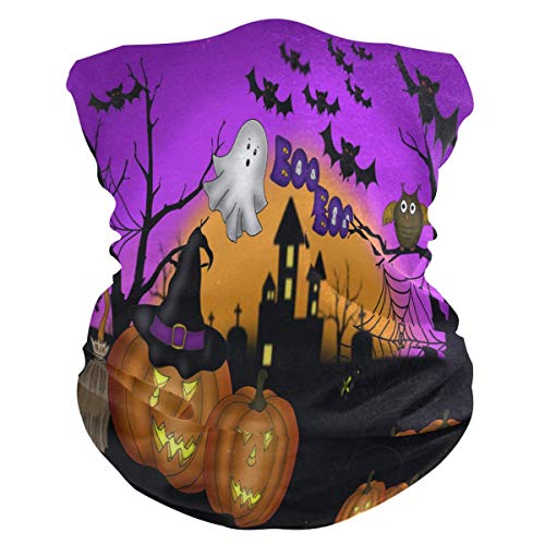 Bandana De Escudo Facial,Halloween Scary Night Headwear Scarf, Elegante Pañuelo De Protector Facial para Adultos Unisex Soccer Fishing 25X50Cm