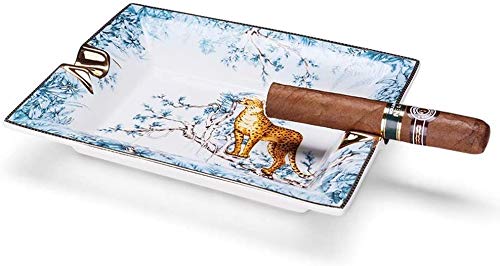 Bandeja de cerámica de gran tamaño cuadrada del cigarrillo del cigarrillo del cigarrillo de cerámica de la manera de la alta definición