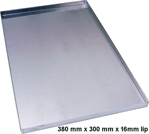 Bandeja de cocción de acero inoxidable fabricado en Reino Unido, acero inoxidable, Plateado, 1.5mm Thick