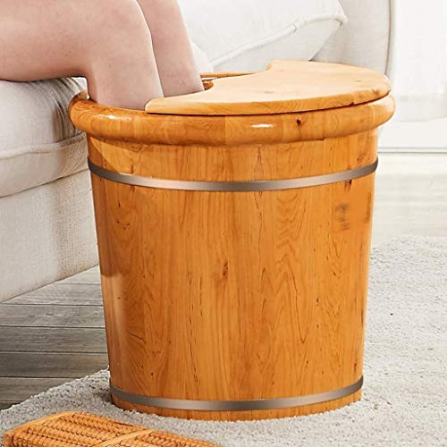 Baño de pies Pies masajeador de pies baño en barrica de madera de cedro baño de pies Baño de pies barril Inicio Pie de lavado de madera pequeña tina baño de pies Artefacto mejor regalo for la familia