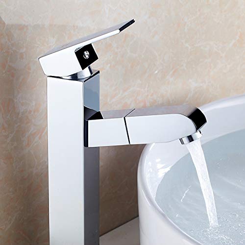 Baño Moda Venta al por mayor   acabado sacar Latón macizo Grifo de baño de agua Grifo giratorio Grifo de lavabo de cobre