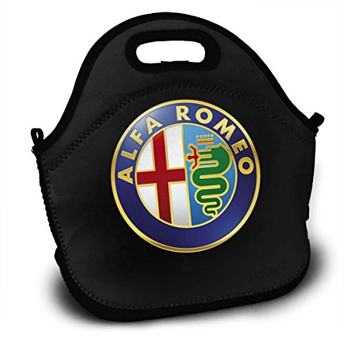 BAOQIN Alfa Romeo Lunch Bag Lunch Box Bolsa de picnic con aislamiento térmico Bolsa para escuela Cross Body Backpack