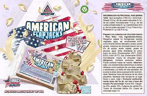 BARRITAS ENERGÉTICAS DE AVENA 120g FLAP JACK 24UNI/CAJA (CHOCOLATE BLANCO) …