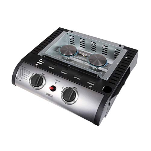 Be Nomad doc150 – Plancha de gas con 2 quemadores negro