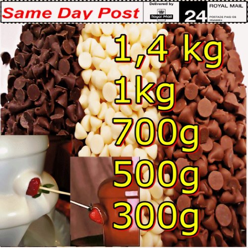 BELCOLADE Chocolate para Fuente Blanco 1 kg: Fiesta Celebración, Dulces, postres decoración
