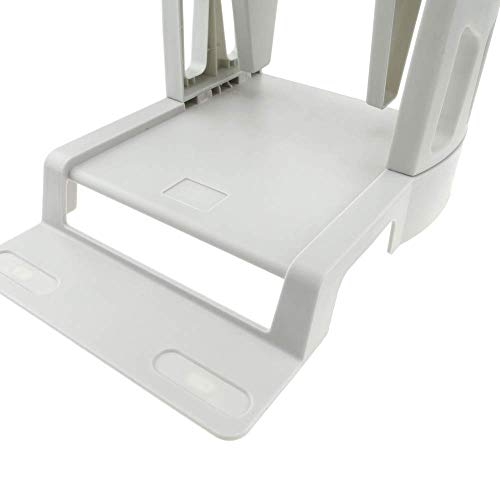BeMatik - Soporte Rollo Bobina Universal de Etiquetas para Impresora térmica Color Beige