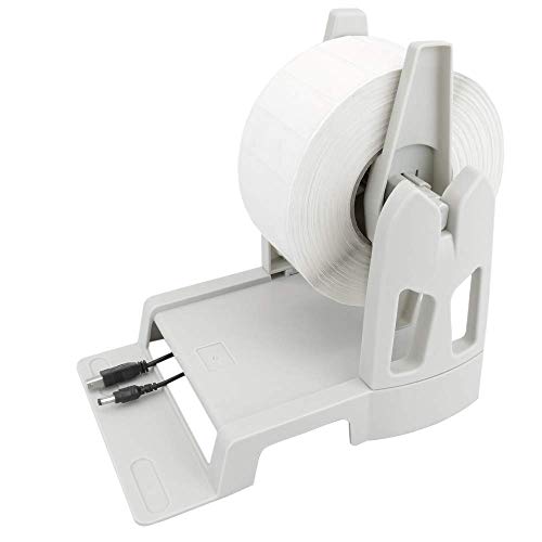 BeMatik - Soporte Rollo Bobina Universal de Etiquetas para Impresora térmica Color Beige