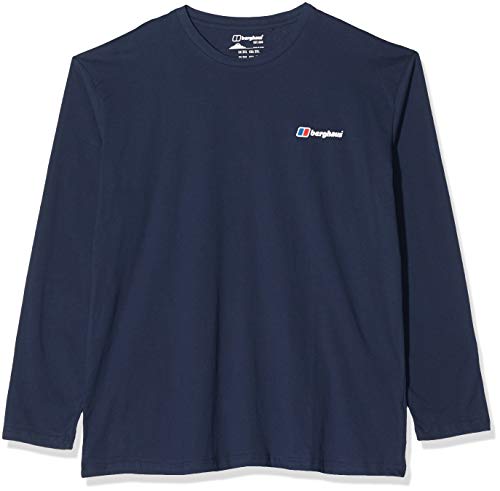 Berghaus - Camiseta de Manga Larga para Hombre (Logotipo corporativo/Logotipo de Big Corp), Color Oscuro